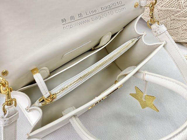 Dior女包 迪奧St Honoré白手掌紋手袋 Dior手提肩背斜挎包  dfk1717